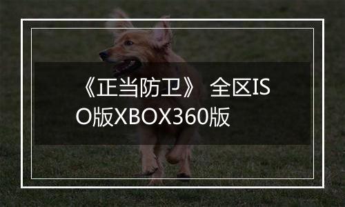 《正当防卫》 全区ISO版XBOX360版