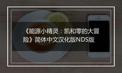 《能源小精灵：凯和零的大冒险》简体中文汉化版NDS版