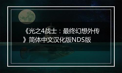 《光之4战士：最终幻想外传》简体中文汉化版NDS版