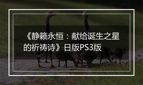 《静籁永恒：献给诞生之星的祈祷诗》日版PS3版