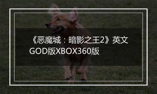《恶魔城：暗影之王2》英文GOD版XBOX360版
