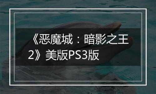 《恶魔城：暗影之王2》美版PS3版