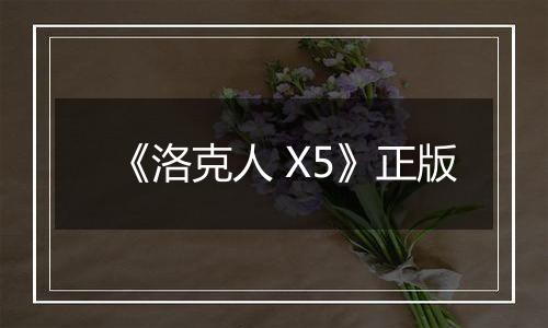 《洛克人 X5》正版