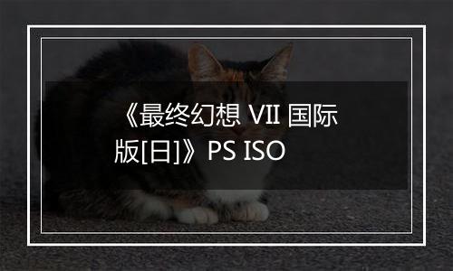 《最终幻想 VII 国际版[日]》PS ISO