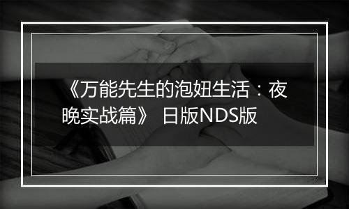 《万能先生的泡妞生活：夜晚实战篇》 日版NDS版