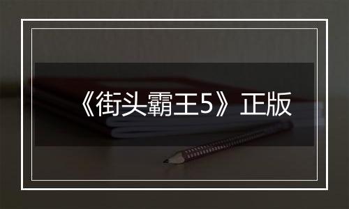 《街头霸王5》正版
