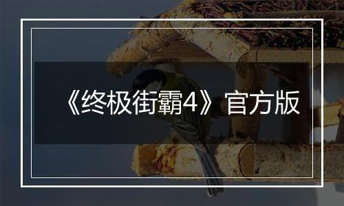 《终极街霸4》官方版