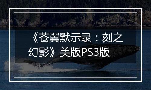 《苍翼默示录：刻之幻影》美版PS3版