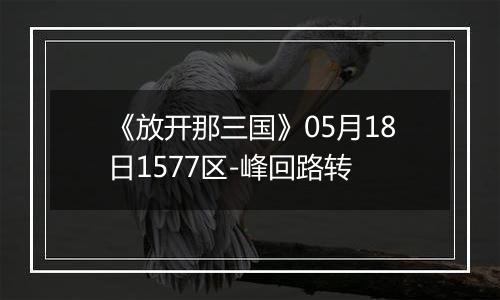 《放开那三国》05月18日1577区-峰回路转