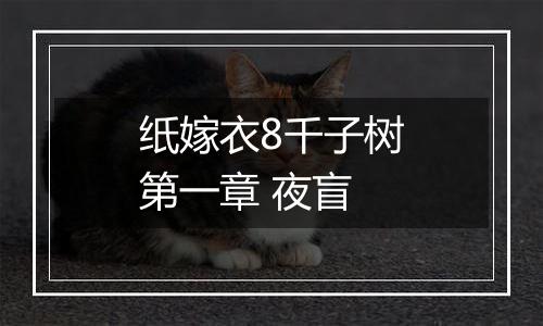 纸嫁衣8千子树第一章 夜盲