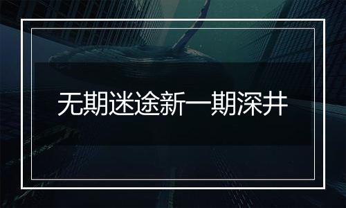 无期迷途新一期深井