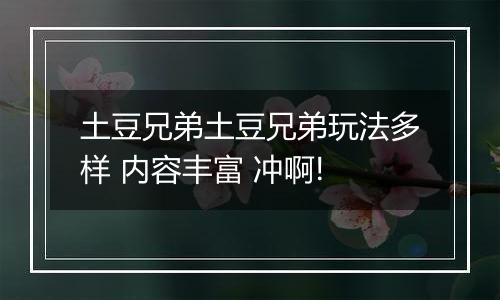 土豆兄弟土豆兄弟玩法多样 内容丰富 冲啊!