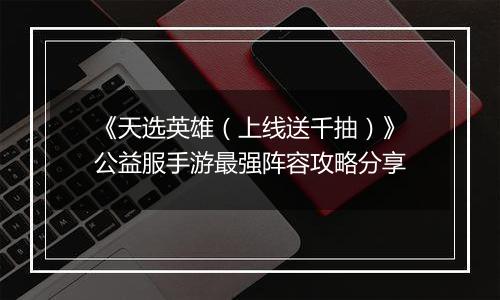 《天选英雄（上线送千抽）》公益服手游最强阵容攻略分享