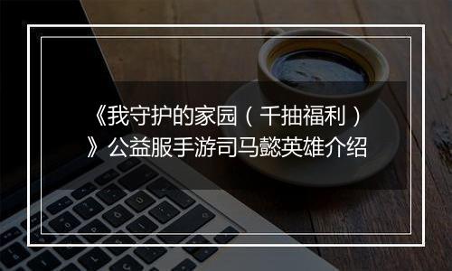 《我守护的家园（千抽福利）》公益服手游司马懿英雄介绍