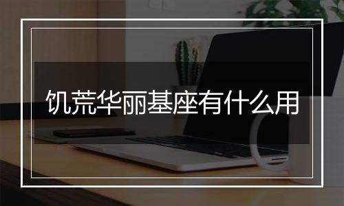 饥荒华丽基座有什么用