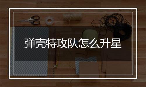 弹壳特攻队怎么升星