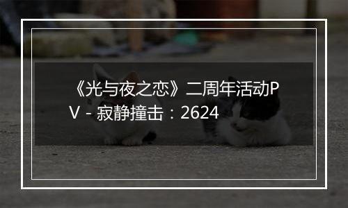 《光与夜之恋》二周年活动PV - 寂静撞击：2624
