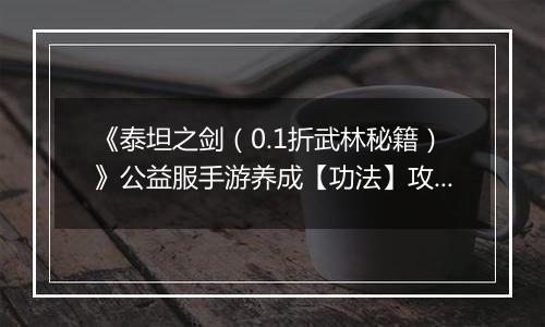 《泰坦之剑（0.1折武林秘籍）》公益服手游养成【功法】攻略