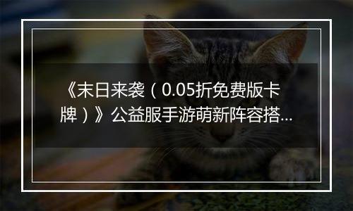 《末日来袭（0.05折免费版卡牌）》公益服手游萌新阵容搭配思路