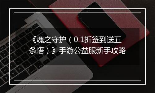 《魂之守护（0.1折签到送五条悟）》手游公益服新手攻略