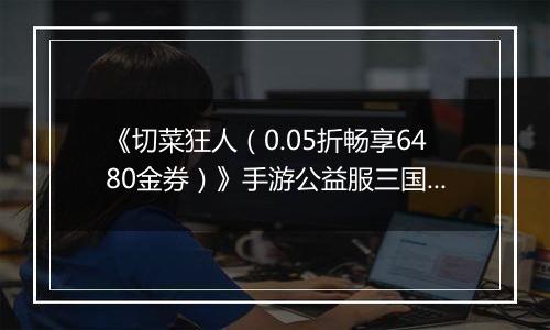 《切菜狂人（0.05折畅享6480金券）》手游公益服三国阵容推荐