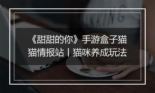 《甜甜的你》手游盒子猫猫情报站丨猫咪养成玩法