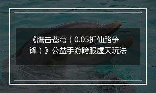 《鹰击苍穹（0.05折仙路争锋）》公益手游跨服虚天玩法