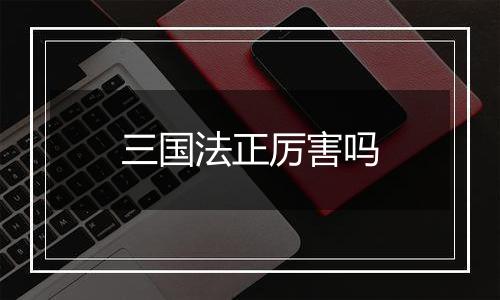 三国法正厉害吗