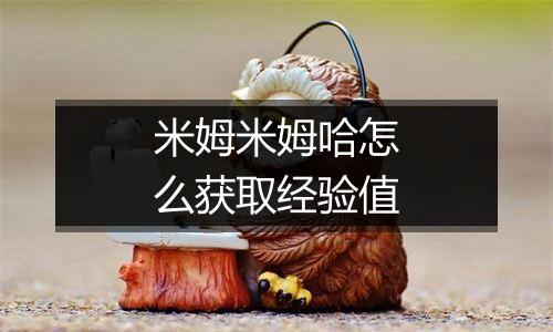 米姆米姆哈怎么获取经验值