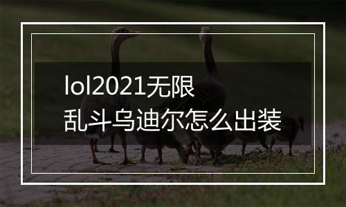 lol2021无限乱斗乌迪尔怎么出装