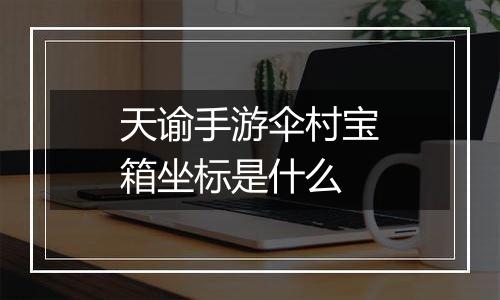 天谕手游伞村宝箱坐标是什么