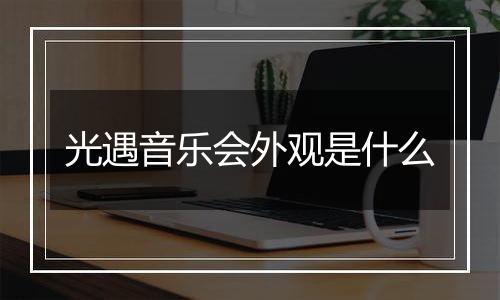 光遇音乐会外观是什么