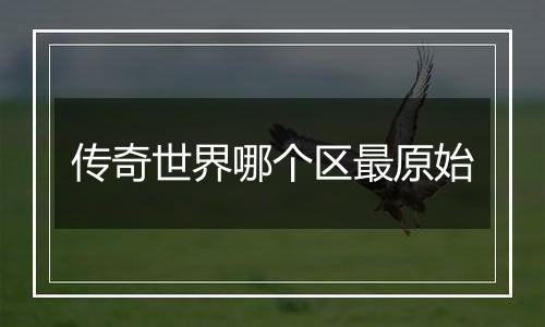 传奇世界哪个区最原始