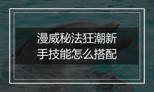 漫威秘法狂潮新手技能怎么搭配