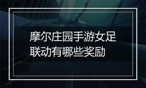 摩尔庄园手游女足联动有哪些奖励