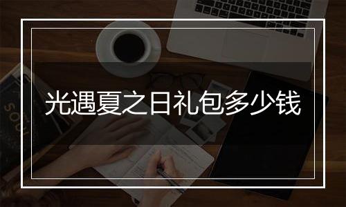光遇夏之日礼包多少钱