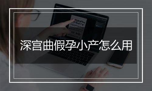 深宫曲假孕小产怎么用