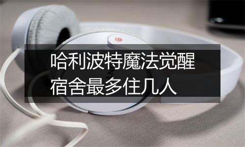 哈利波特魔法觉醒宿舍最多住几人