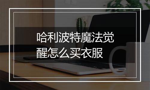 哈利波特魔法觉醒怎么买衣服