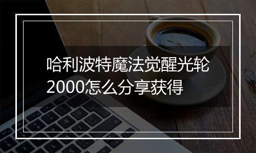 哈利波特魔法觉醒光轮2000怎么分享获得