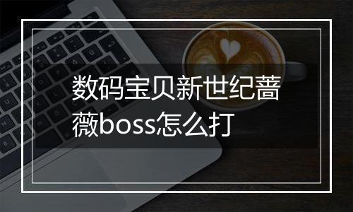 数码宝贝新世纪蔷薇boss怎么打