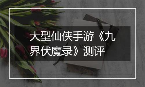 大型仙侠手游《九界伏魔录》测评