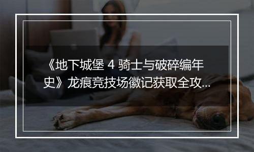 《地下城堡 4 骑士与破碎编年史》龙痕竞技场徽记获取全攻略