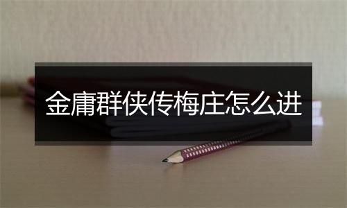 金庸群侠传梅庄怎么进