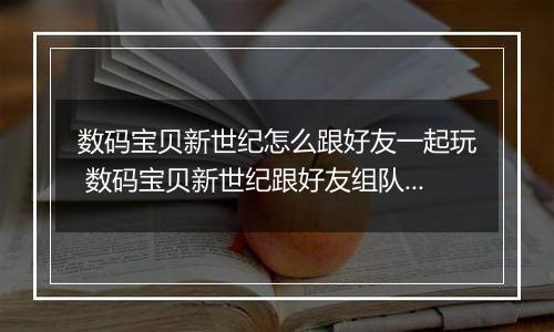 数码宝贝新世纪怎么跟好友一起玩 数码宝贝新世纪跟好友组队方法介绍