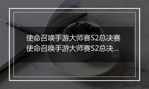 使命召唤手游大师赛S2总决赛 使命召唤手游大师赛S2总决赛什么时候举行