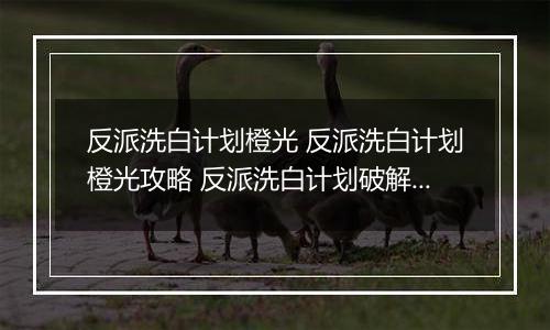 反派洗白计划橙光 反派洗白计划橙光攻略 反派洗白计划破解版金手指2022
