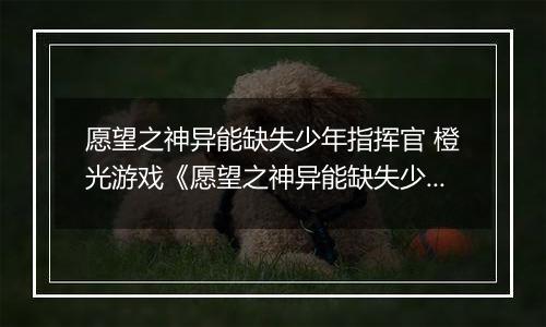 愿望之神异能缺失少年指挥官 橙光游戏《愿望之神异能缺失少年指挥官》攻略