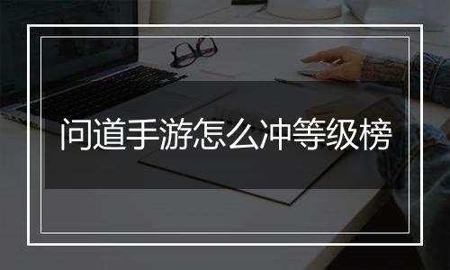 问道手游怎么冲等级榜