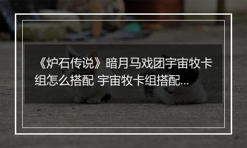 《炉石传说》暗月马戏团宇宙牧卡组怎么搭配 宇宙牧卡组搭配攻略